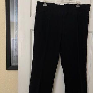 Style and Company. Black knit pull on black slacks,  Size XL